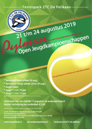 Poster Pijlman jeugdtoernooi 2019